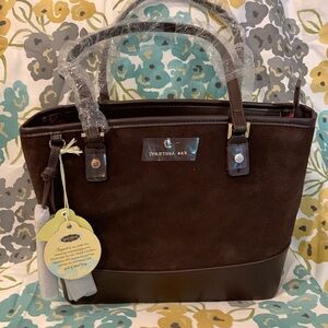 Spartina 449 Brown Suede Shoulder Bag